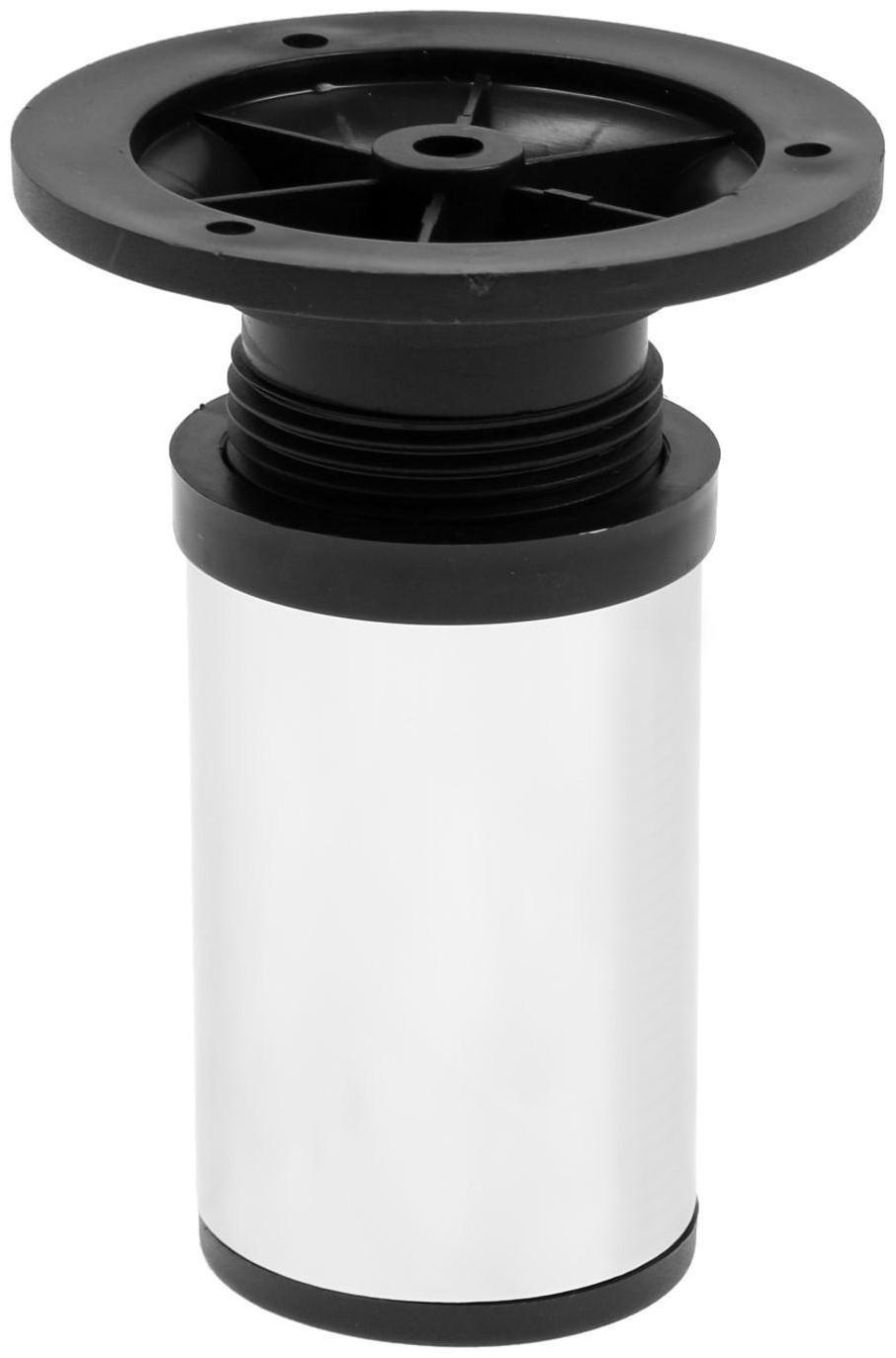 Опора регулируемая OR001CR ТУНДРА, d=50 мм, H=100 мм, цвет хром