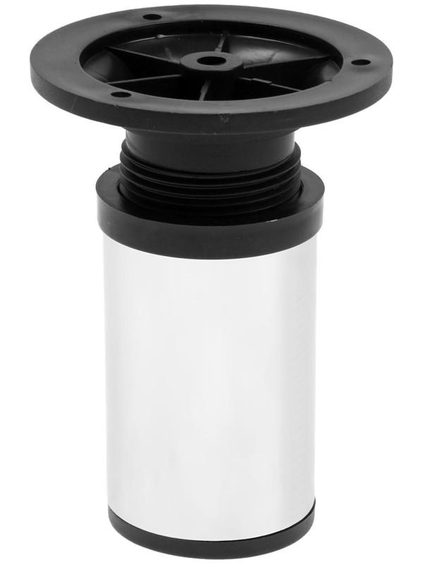 Опора регулируемая OR001CR ТУНДРА, d=50 мм, H=100 мм, цвет хром