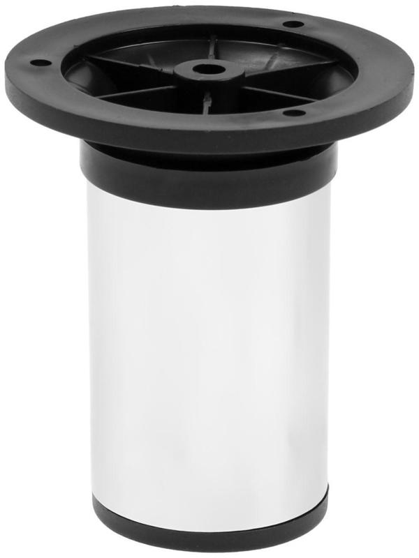 Опора регулируемая OR001CR ТУНДРА, d=50 мм, H=100 мм, цвет хром