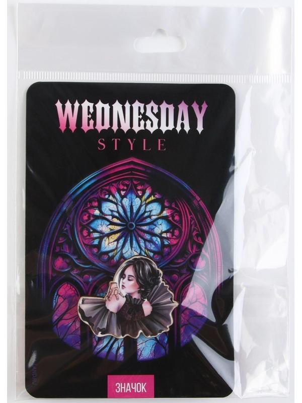 Значок деревянный «Wensday», 3,5 х 3,6 см