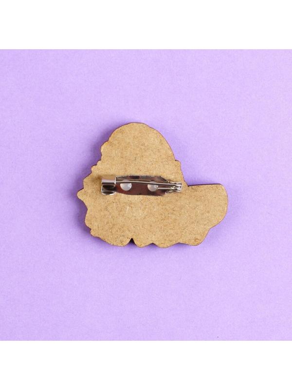 Значок деревянный «Wensday», 3,5 х 3,6 см