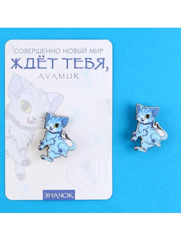 Значок деревянный «Avamur», 2,7 х 3,6 см