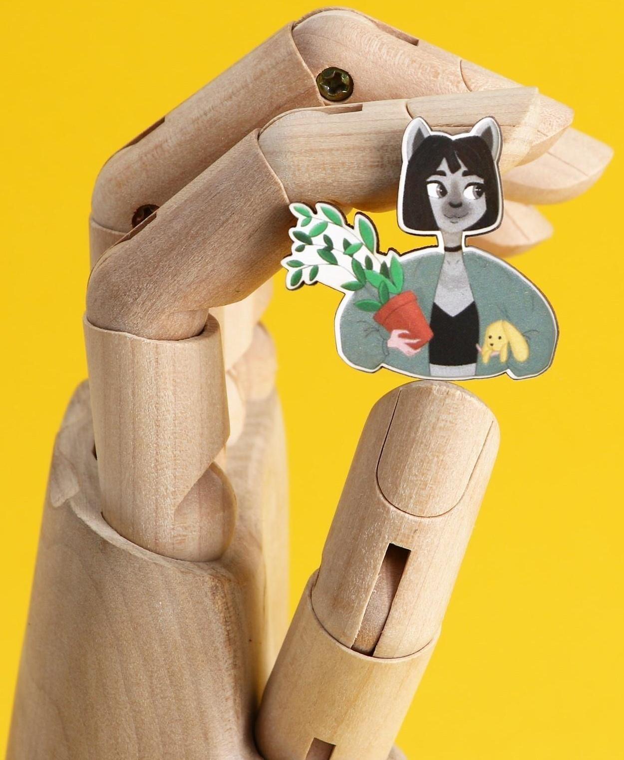 Значок деревянный «Я предлагаю сделку», 3,6 х 3,4