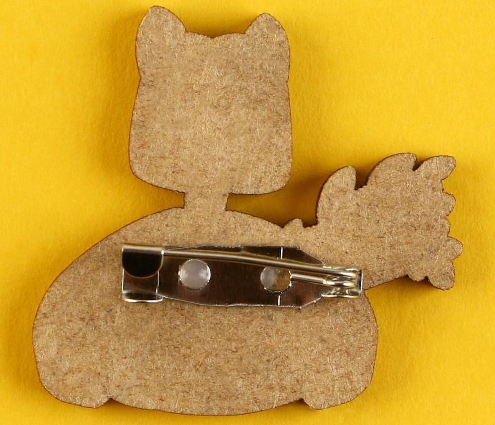 Значок деревянный «Я предлагаю сделку», 3,6 х 3,4