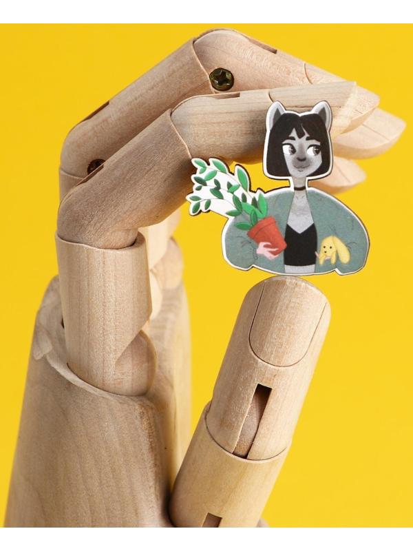 Значок деревянный «Я предлагаю сделку», 3,6 х 3,4