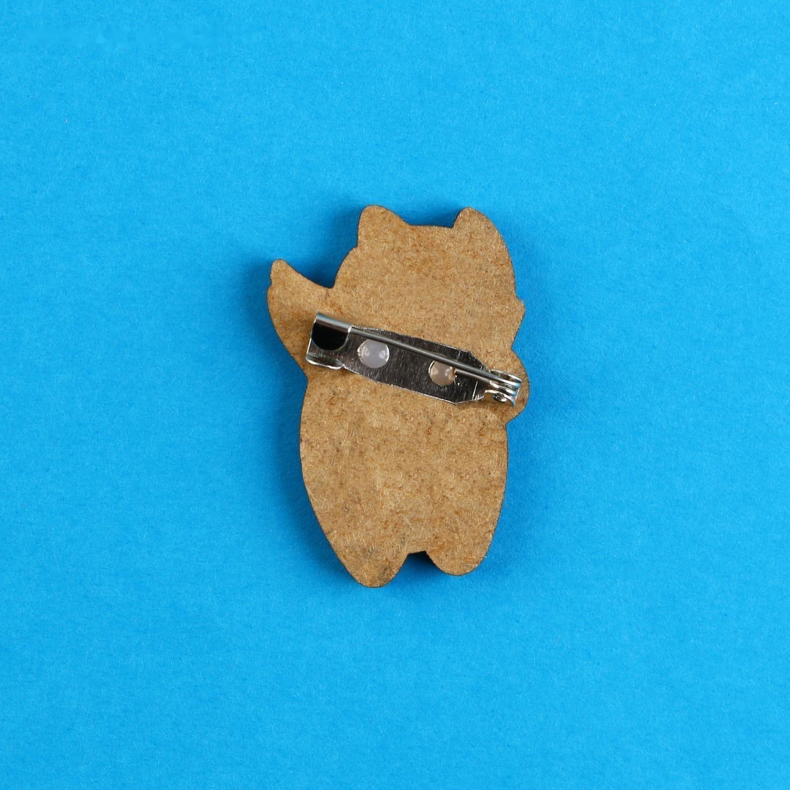 Значок-талисман деревянный «Если мама отпустит», 2,4 х 3,3 см