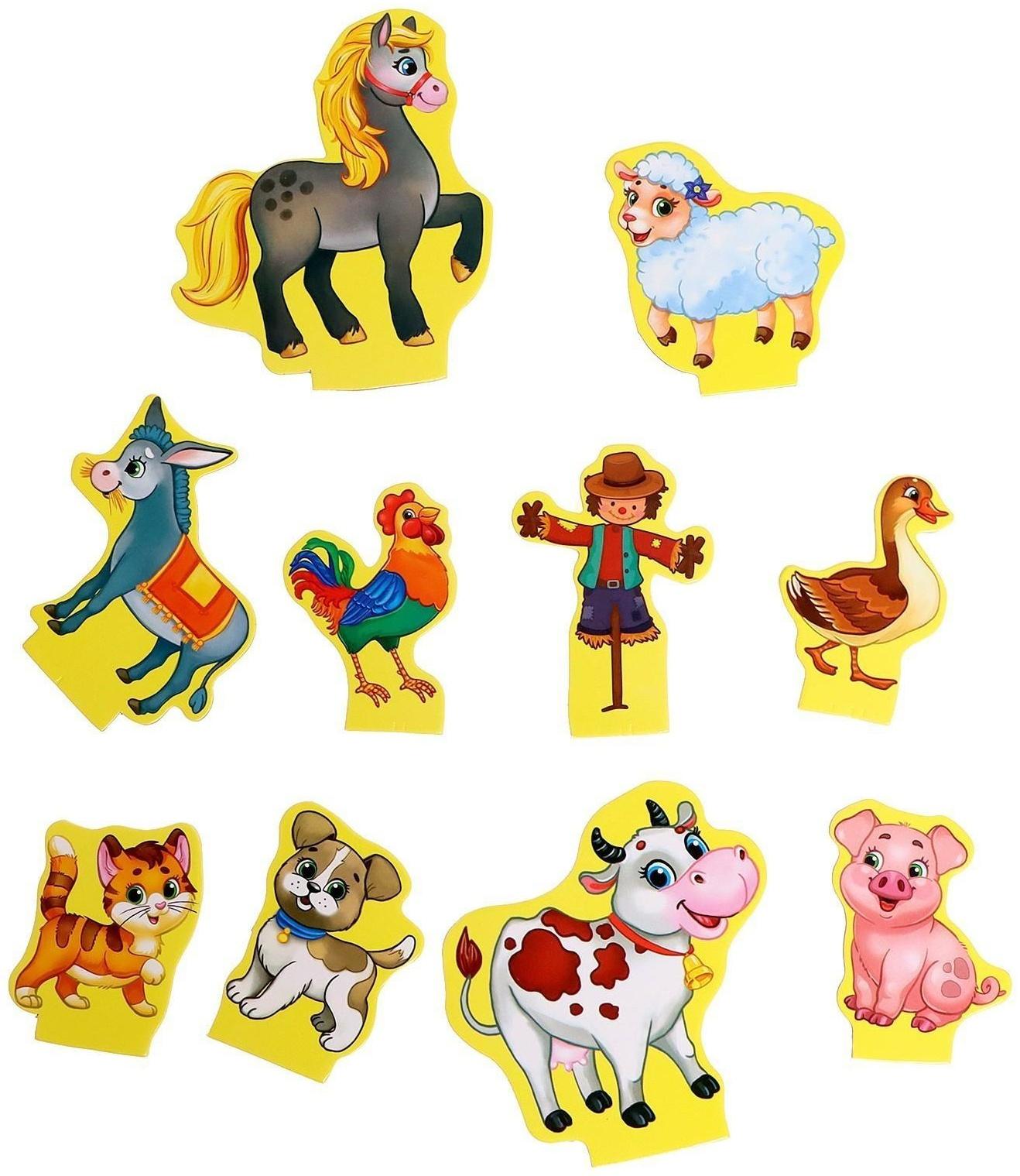 Набор напольный пазл с фигурками «Моя ферма»