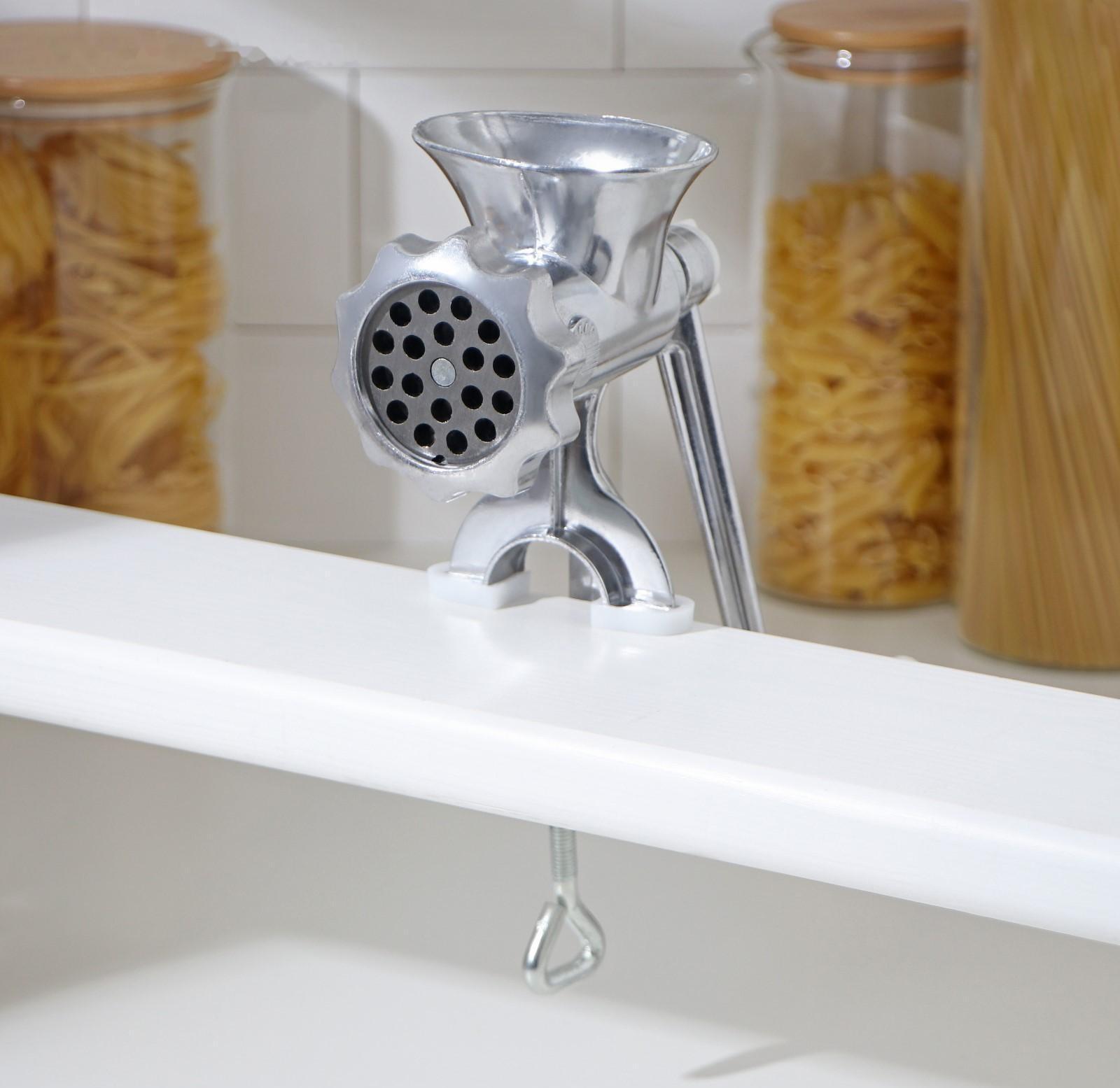 Мясорубка алюминиевая Доляна «Советская» 22,5×13,5 см