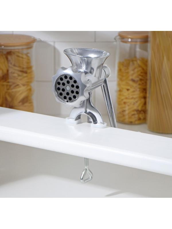 Мясорубка алюминиевая Доляна «Советская» 22,5×13,5 см