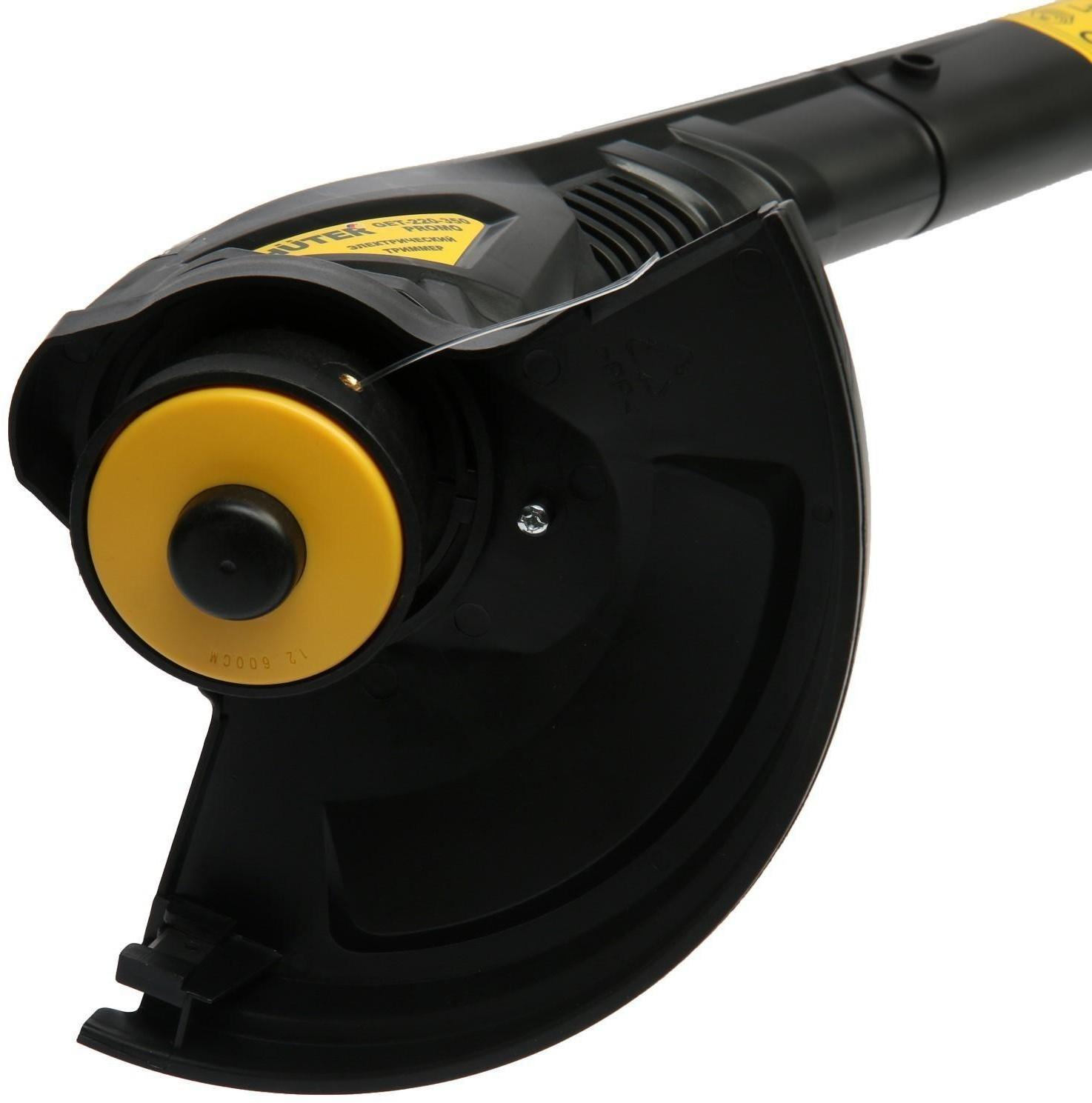 Триммер электрический Huter GET-220-350 PROMO, 350 Вт, 10000 об/мин, d=1.2 мм, М10х1,25 LH