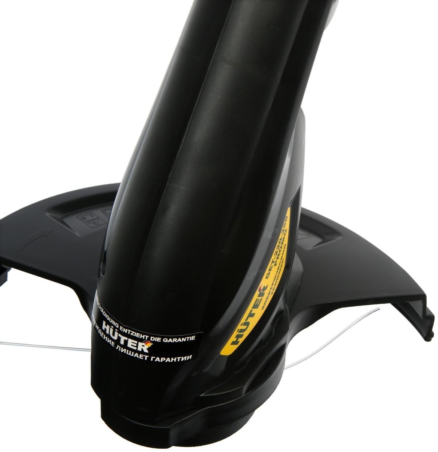 Триммер электрический Huter GET-220-350 PROMO, 350 Вт, 10000 об/мин, d=1.2 мм, М10х1,25 LH