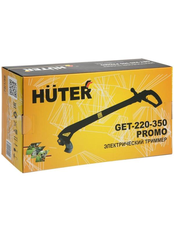 Триммер электрический Huter GET-220-350 PROMO, 350 Вт, 10000 об/мин, d=1.2 мм, М10х1,25 LH