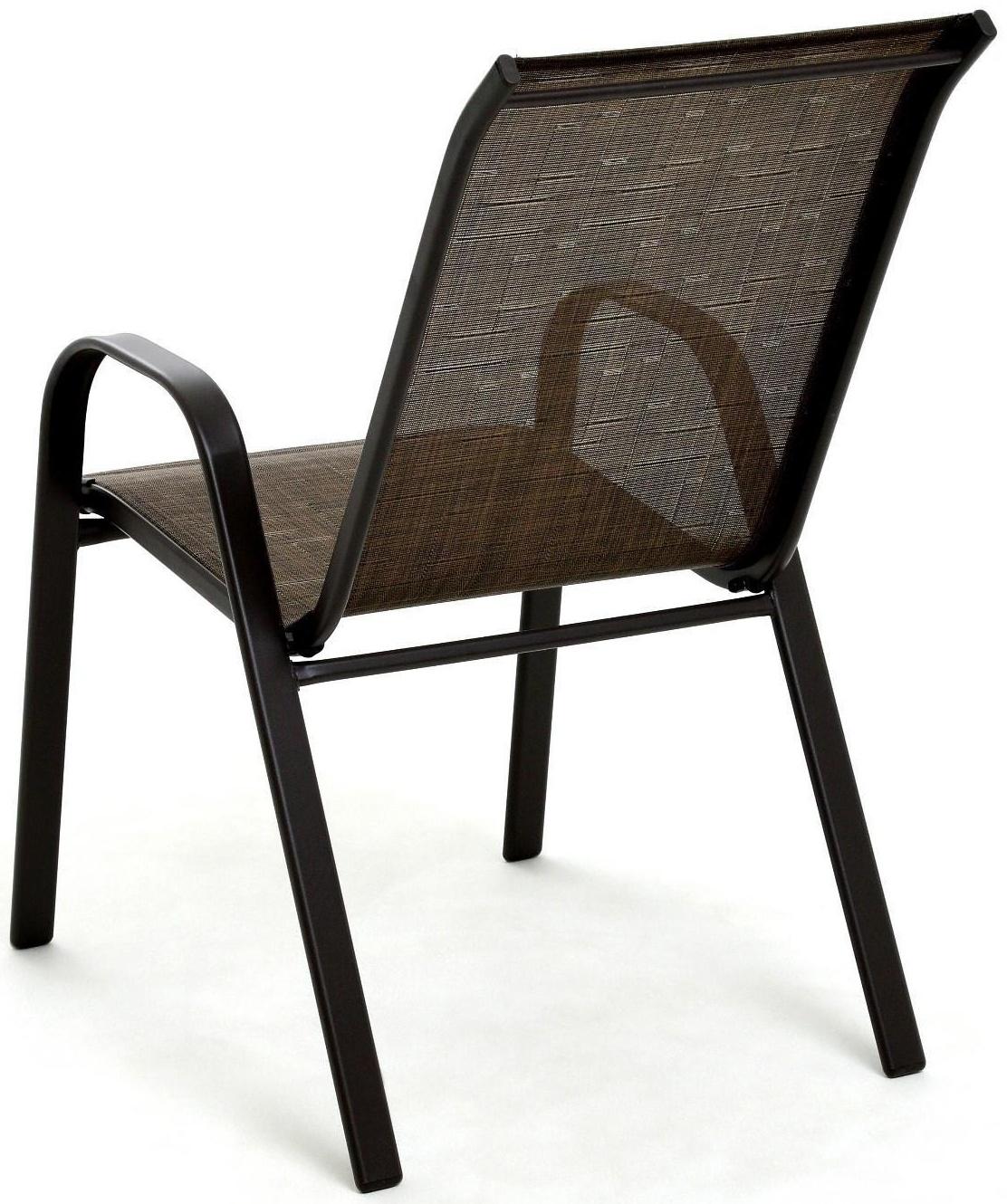 Набор садовой мебели: Стол квадратный и 2 стула коричневого цвета