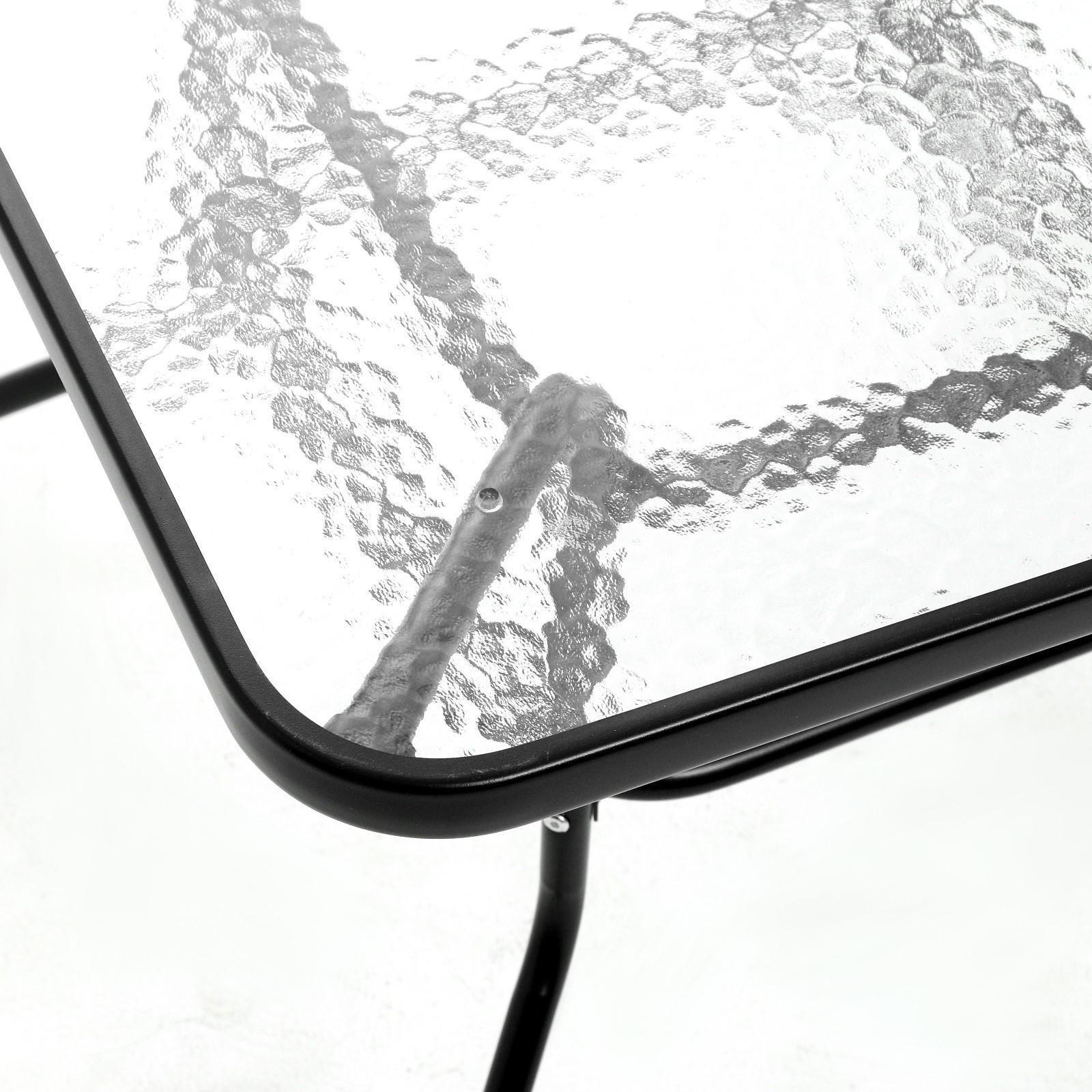 Набор садовой мебели: Стол квадратный и 2 стула коричневого цвета