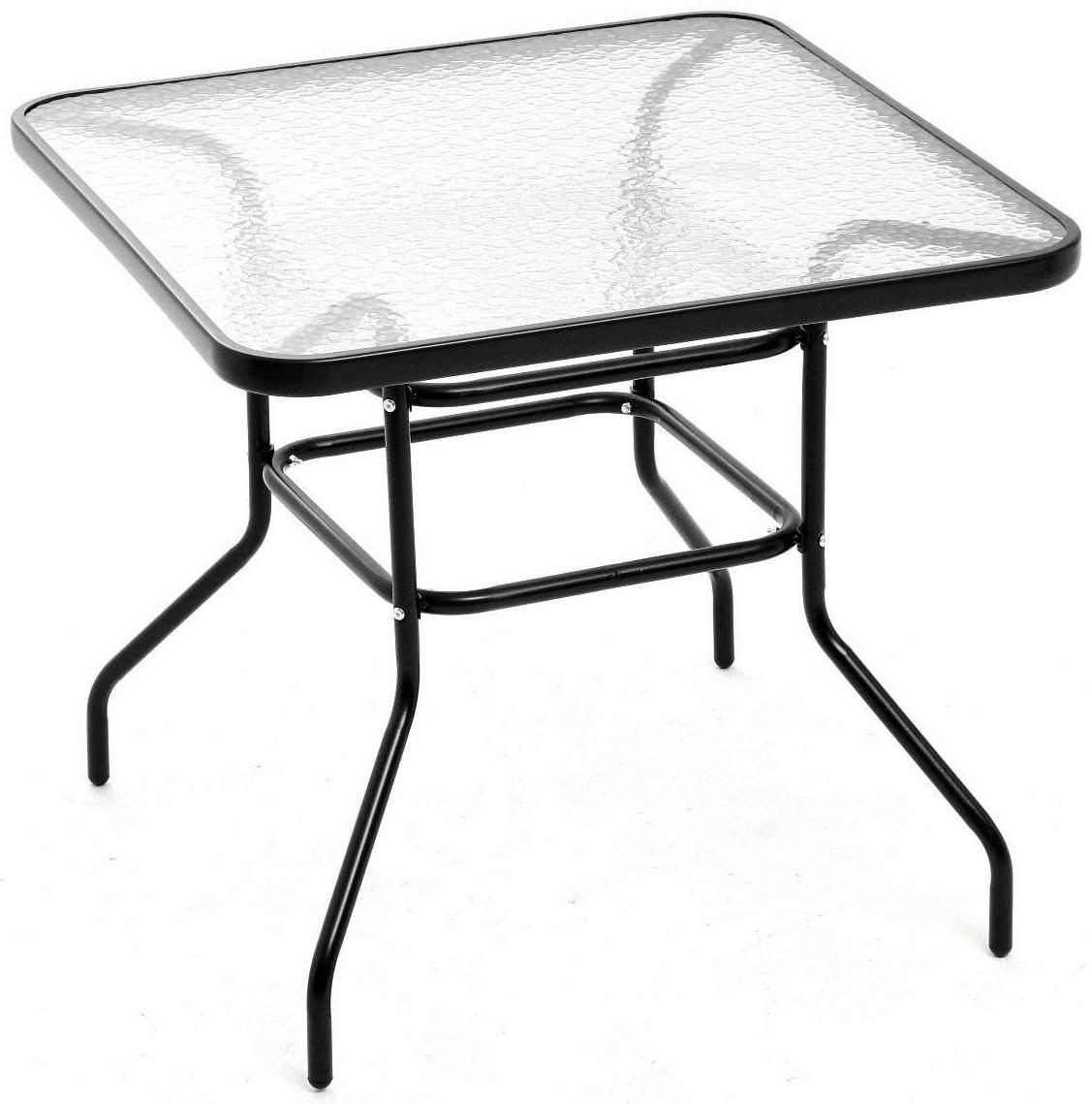 Набор садовой мебели: Стол квадратный и 2 стула коричневого цвета