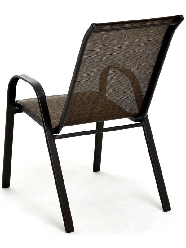 Набор садовой мебели: Стол квадратный и 2 стула коричневого цвета