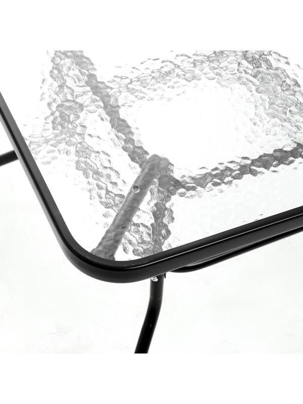 Набор садовой мебели: Стол квадратный и 2 стула коричневого цвета