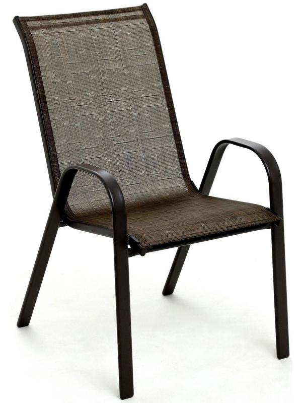 Набор садовой мебели: Стол квадратный и 2 стула коричневого цвета