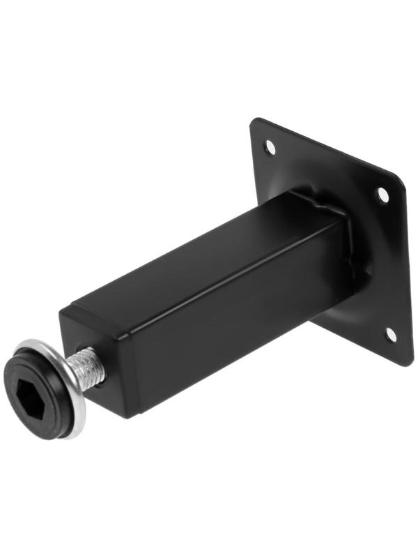 Опора квадратная OKV001BL ТУНДРА, d=25х25 мм, H=100 мм, цвет черный