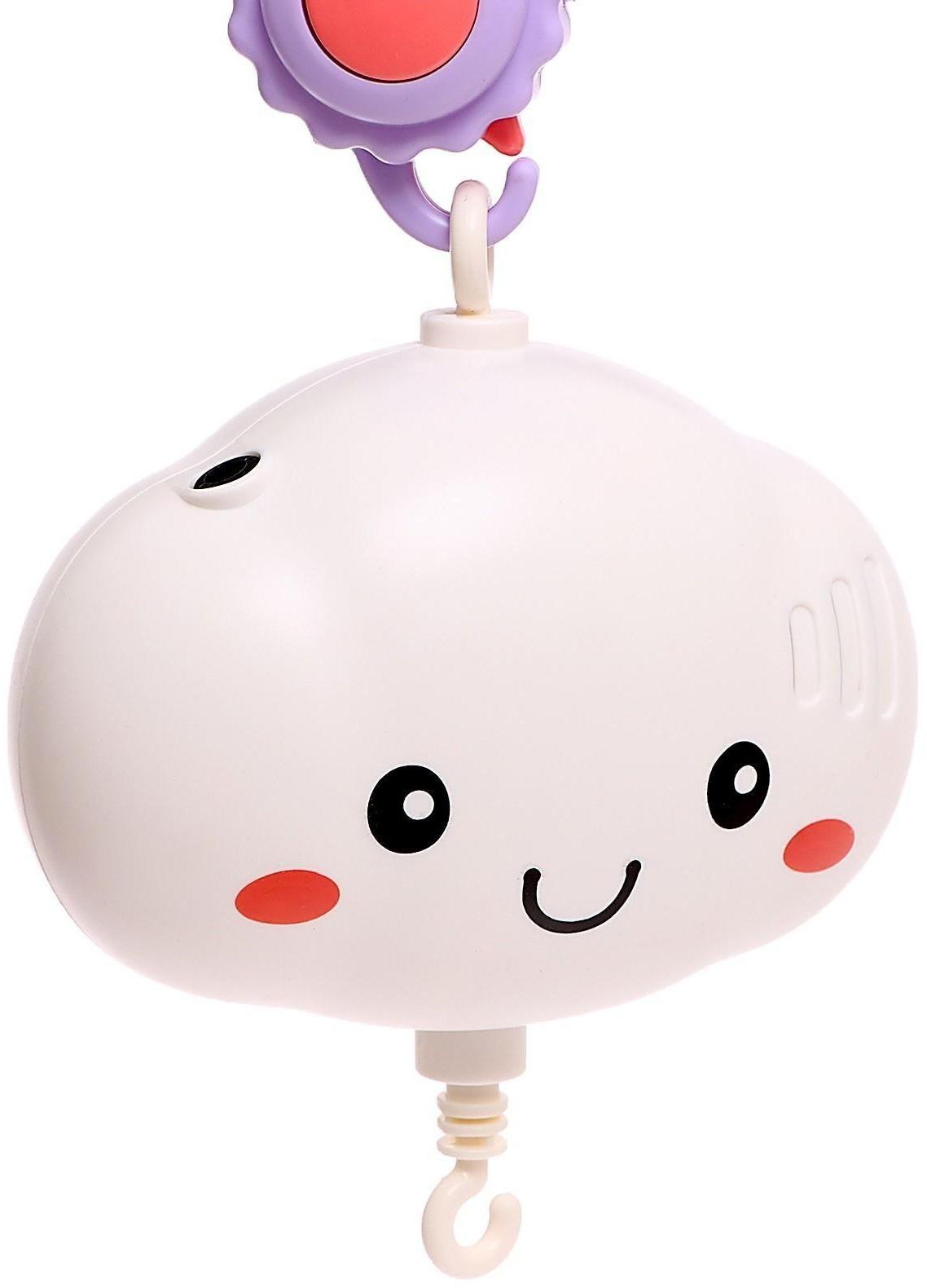 Мобиль музыкальный «Волшебные сны», звук, свет, цвет розовый