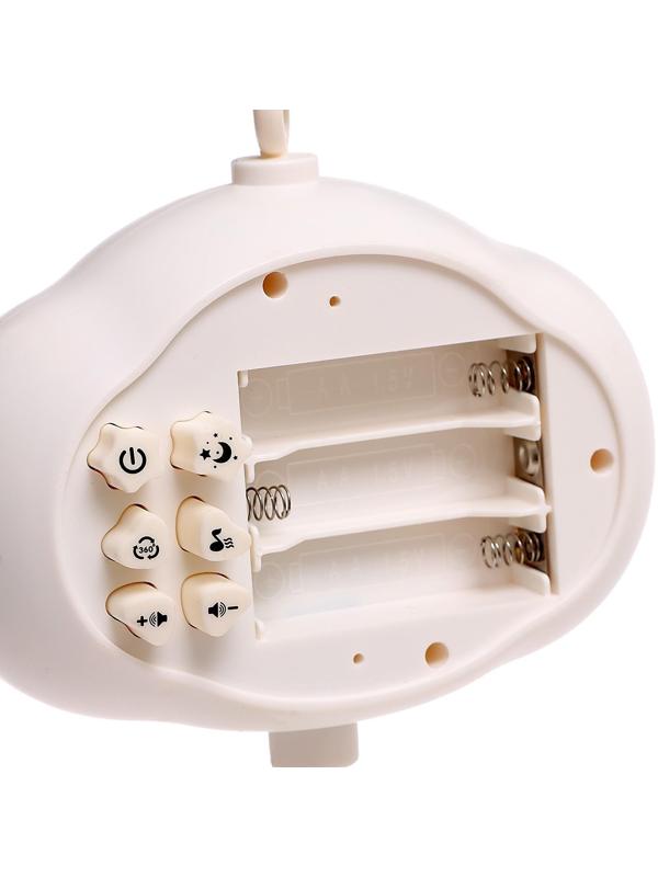 Мобиль музыкальный «Волшебные сны», звук, свет, цвет розовый