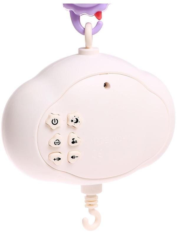 Мобиль музыкальный «Волшебные сны», звук, свет, цвет розовый