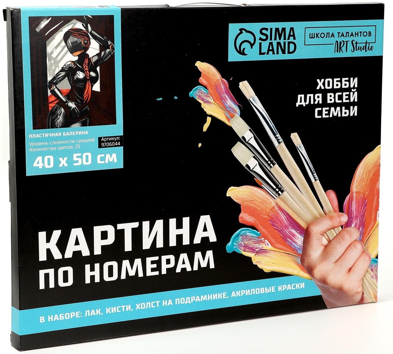 Картина по номерам на холсте «Пластичная балерина»‎, 40х50 см