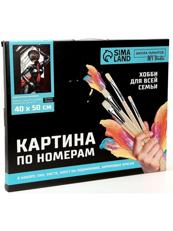 Картина по номерам на холсте «Пластичная балерина»‎, 40х50 см