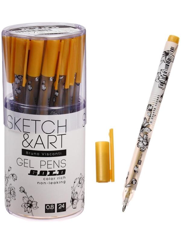 Ручка гелевая SKETCH&ART UniWrite.GOLD, 0,8 мм, золотой