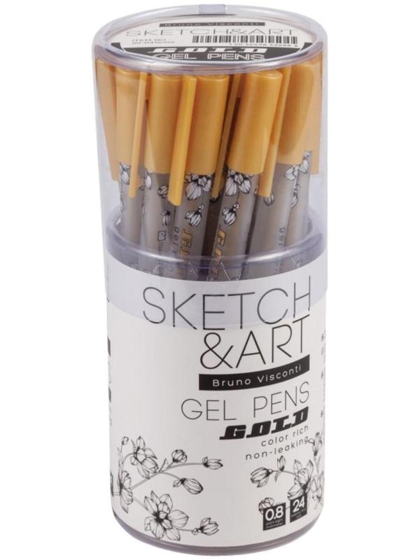 Ручка гелевая SKETCH&ART UniWrite.GOLD, 0,8 мм, золотой
