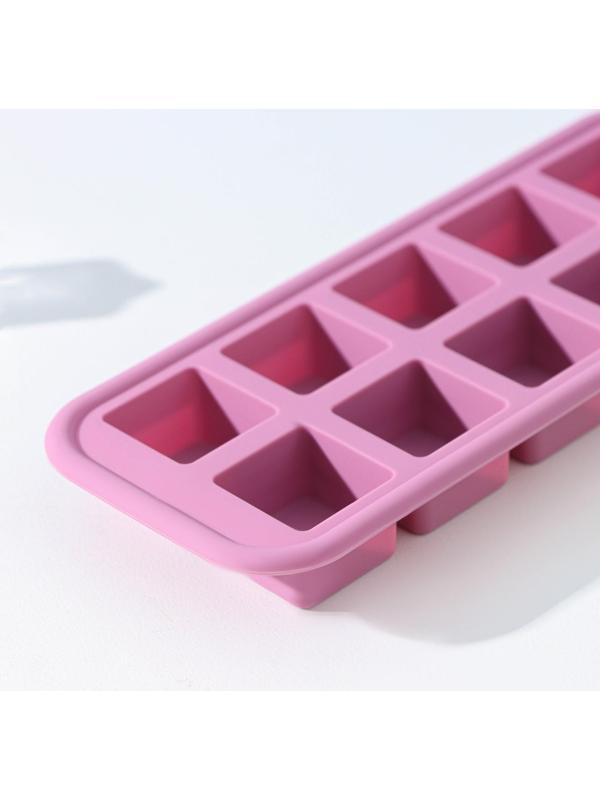 Форма для льда и кондитерских изделий «Мини-кубики», размер ячейки 2,3×2,3×1 см, цвет сливовый