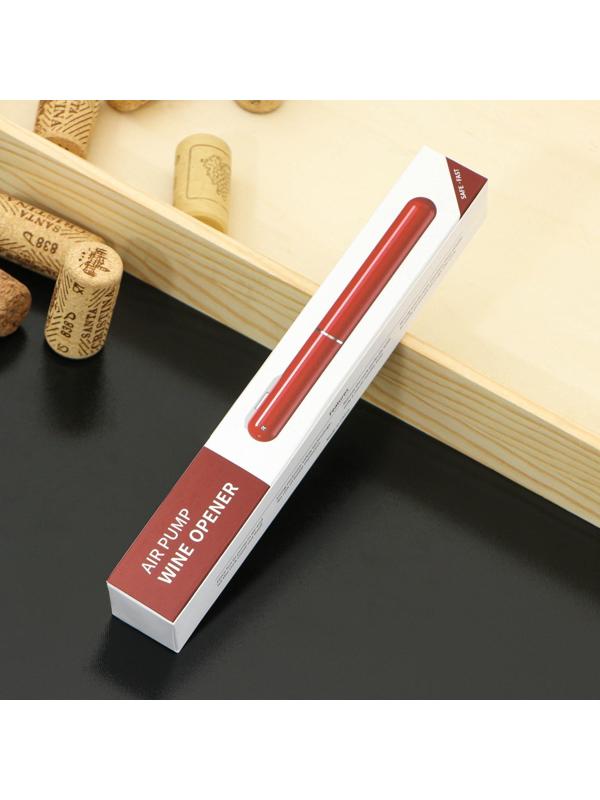 Вакуумный штопор для вина Penl, 20 см, цвет чёрный