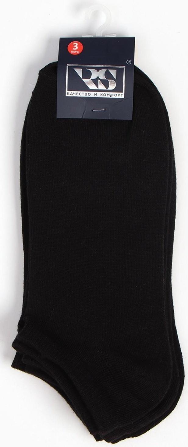 Набор мужских носков (3 пары) укороченные, цвет чёрный, размер 40-44