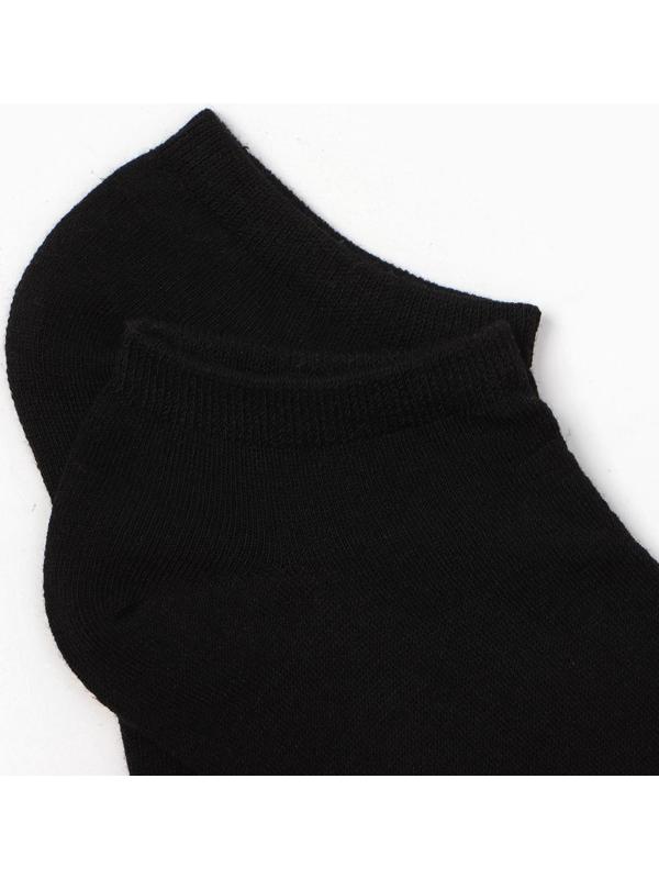 Набор мужских носков (3 пары) укороченные, цвет чёрный, размер 40-44