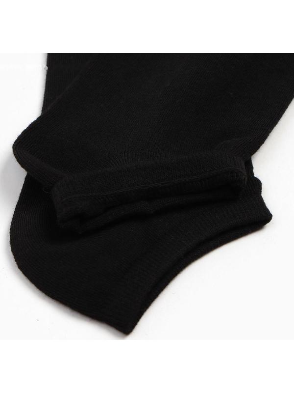 Набор мужских носков (3 пары) укороченные, цвет чёрный, размер 40-44