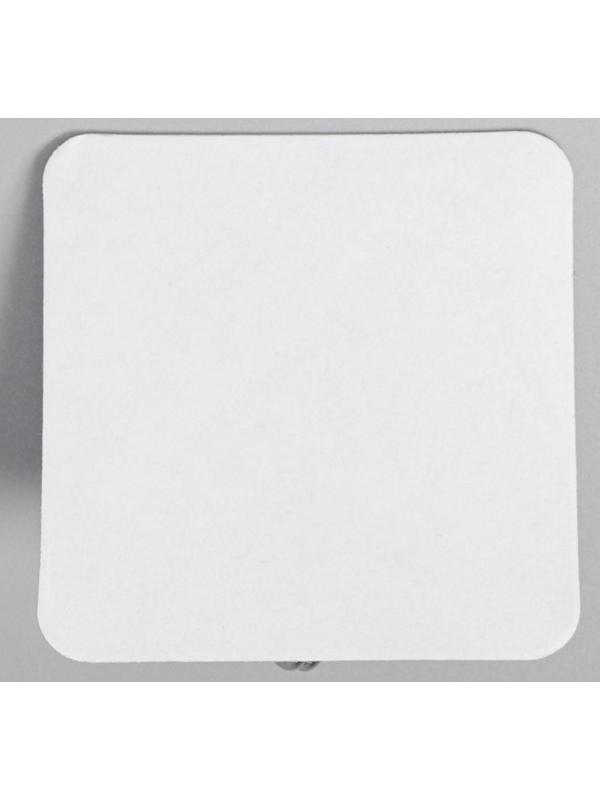 Набор крючков на липучке «Мрамор», 3 шт, цвет белый