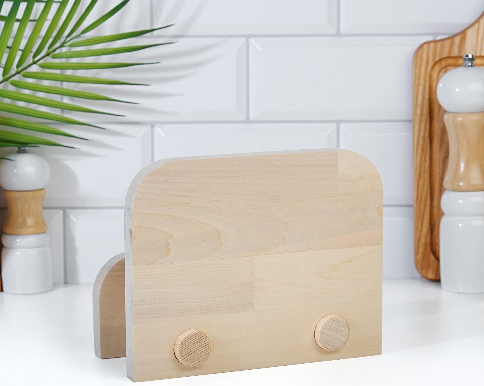 Набор досок разделочных из березы на подставке, 2 шт, 18х22 см и 22х26 см