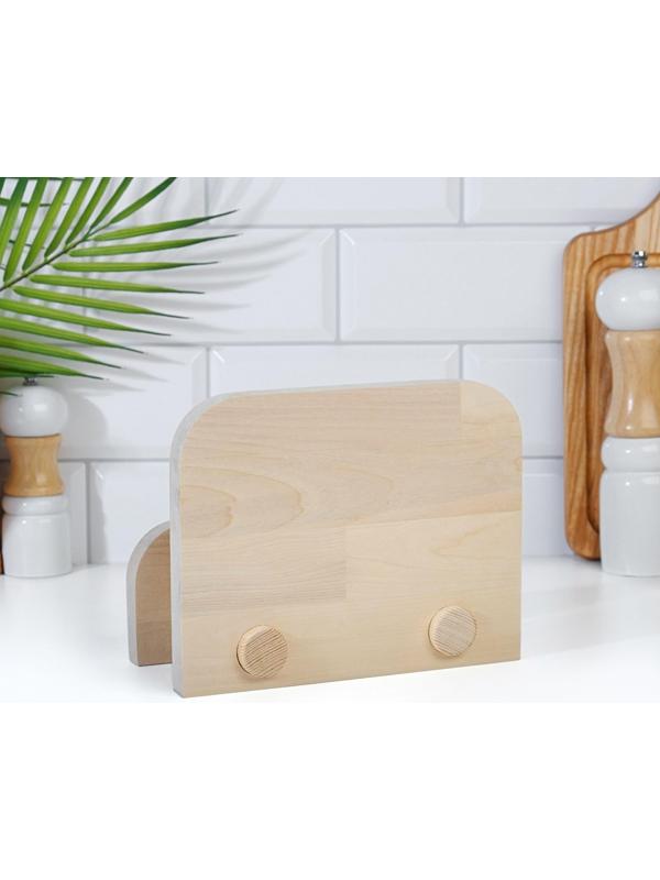 Набор досок разделочных из березы на подставке, 2 шт, 18х22 см и 22х26 см