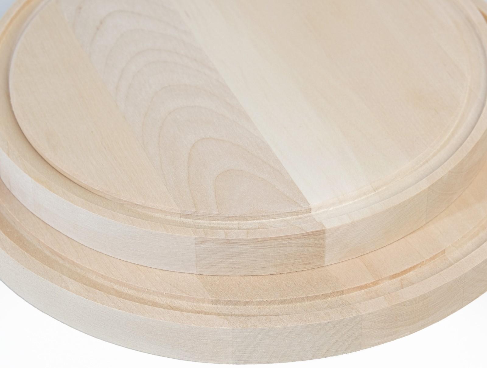 Набор досок разделочных из березы на подставке, 2 шт, 20х20 и 24х24 см.