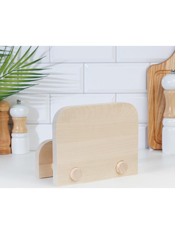 Набор досок разделочных из березы на подставке, 2 шт, 20х20 и 24х24 см.