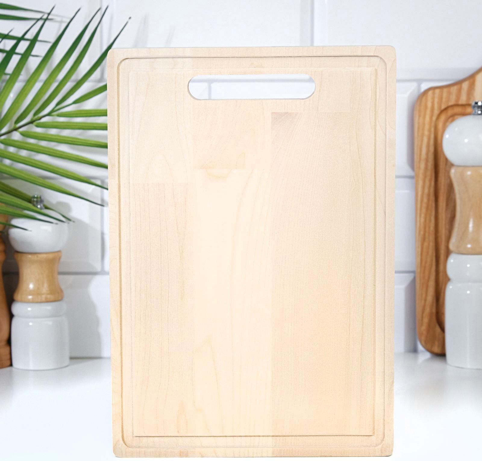 Доска разделочная из массива березы, 26х18х1,8 см