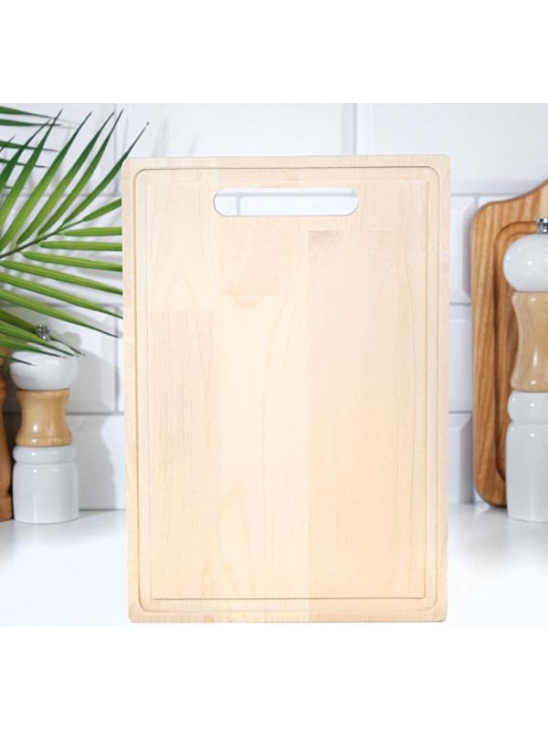 Доска разделочная из массива березы, 26х18х1,8 см