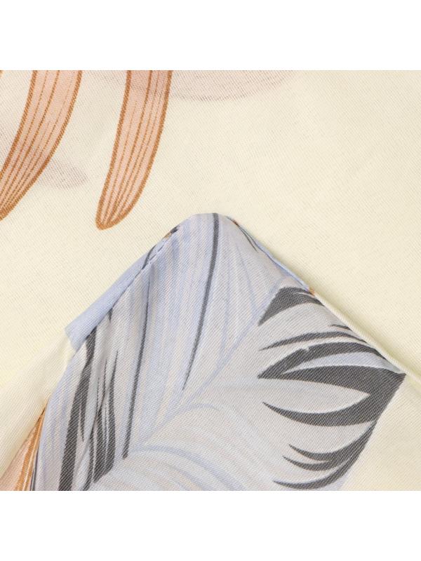 Постельное бельё 1,5 сп Экономь и Я «Тропики», 143х215см, 145х214см, 50х70см-1шт, 60г/м2, микрофибра