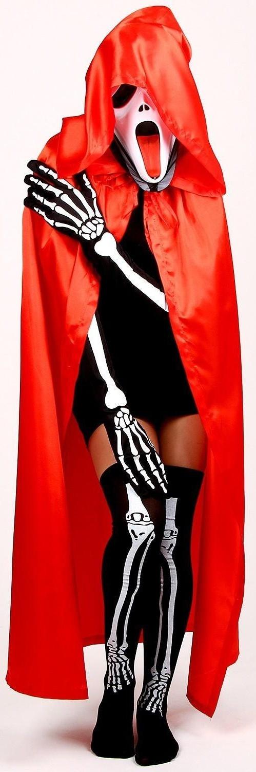 Карнавальный костюм «Хэллоуин красный», плащ 120 см, маска, гольфы, перчатки