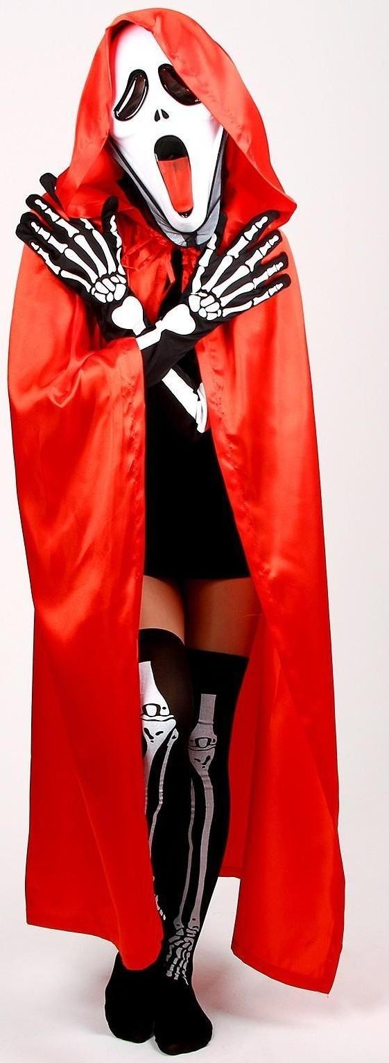 Карнавальный костюм «Хэллоуин красный», плащ 120 см, маска, гольфы, перчатки