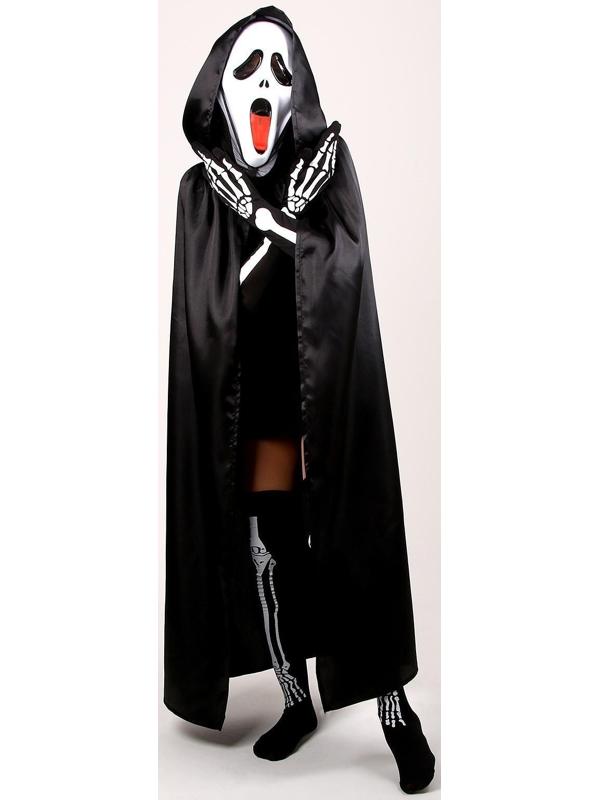 Карнавальный костюм «Хэллоуин чёрный», плащ 120 см, маска, гольфы, перчатки