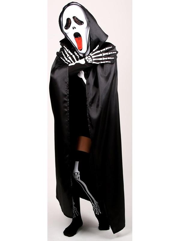 Карнавальный костюм «Хэллоуин чёрный», плащ 120 см, маска, гольфы, перчатки