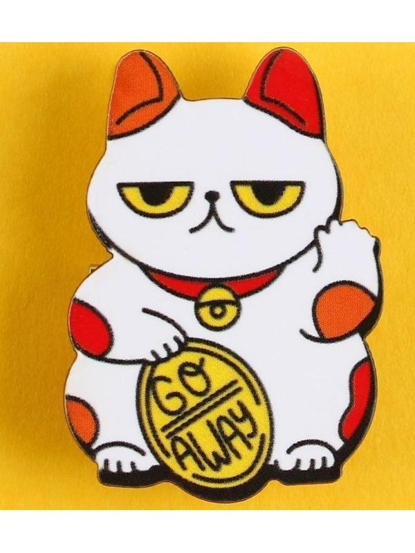 Значок-талисман деревянный«На удачу, которая не светит», 2,4 х 3,3 см