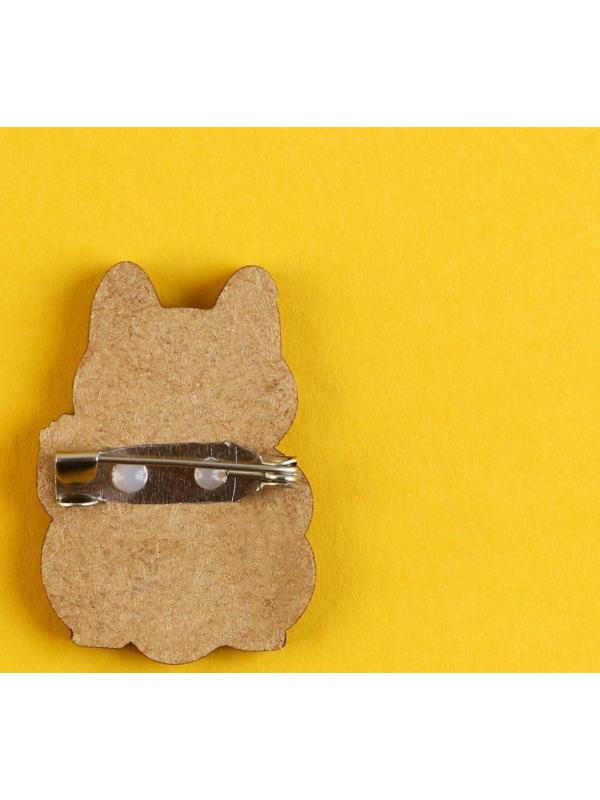 Значок-талисман деревянный«На удачу, которая не светит», 2,4 х 3,3 см