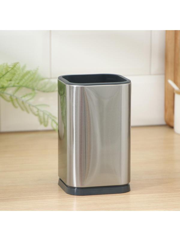 Подставка для кухонных принадлежностей Magistro «Металлик», 16,8×10 см